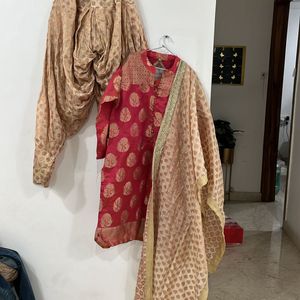 Heavy 3 Piece Banarsi Suit For Bust M &L