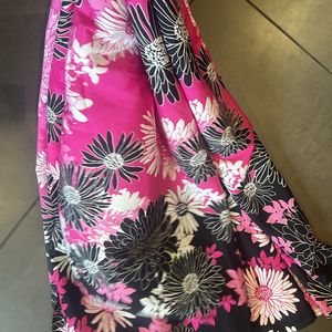 2.25 Mtrs Floral Printed Polyester Fabric