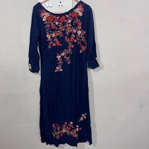 Kurti Thread Embroidery Kurta XS