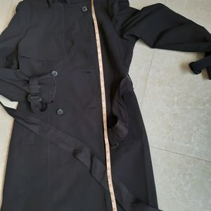 RENOMA BLACK TRENCH COAT