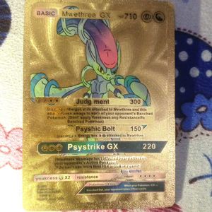 Real Golden Editon Pokemon Card