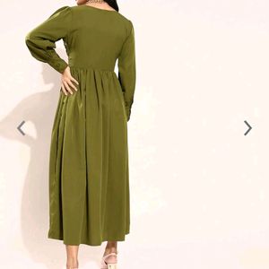 Olive Green Dress