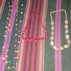 Combo Of 3 Beaded Necklaces