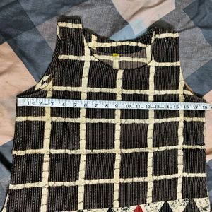 Brown Sleeveless Top