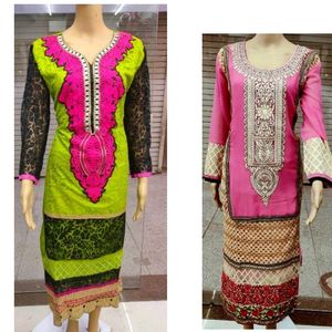 Women's Combo Long Kurti 😍