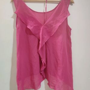 Rose Flared Neckline Top