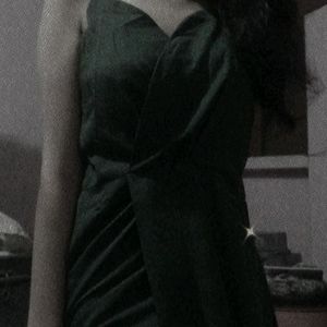 Green Slit Dress