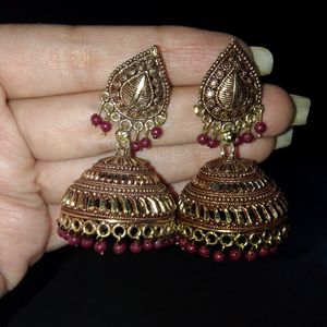 Classy Jhumka And Ring 💍