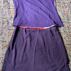 Beautiful Purple Skirt Top Set