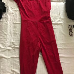 Shein Maroon Jumpsuit