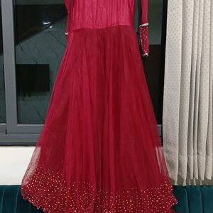 Maroon Ethnic Gown