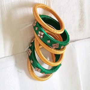 Haldi & Mehndi Desiger Bangles Set