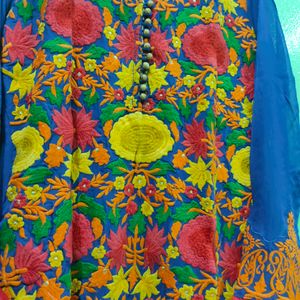 Floweral Work Full Length Kurta