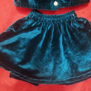 Velvet Top Skirt