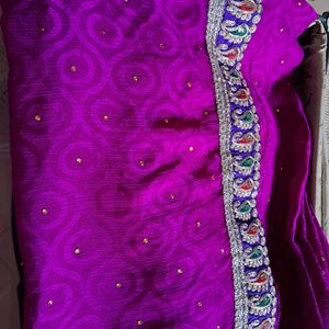 Purple Color Saree