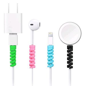 Spiral charger cable protector