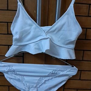 Combo Of Five Imported Fabric Bra N Panty