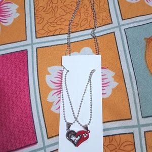 Couples Necklace With Megnet Heart ❤️