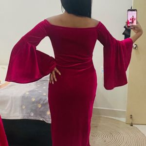 Off Shoulder Partywear Dress