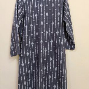 charcoal short kurta