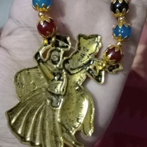 Traditional Radha Krishna Pendent Set