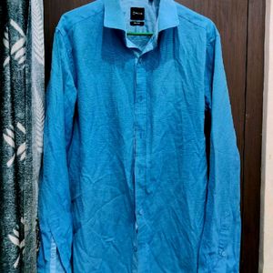 Blue Small Doted Printed Shirt 👔