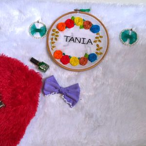 Customized Name Hoop