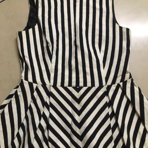 MIDI Black And White ZARA Dress