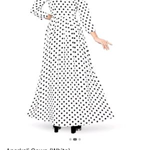 Full Frock With Polka Dots Unused New