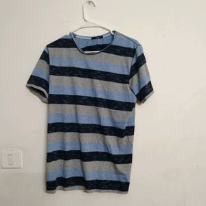 Blue Cotton T- Shirt