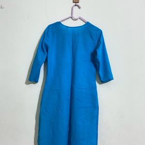 Blue Simple Kurta