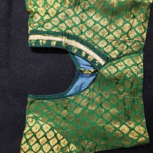 Golden Green Readymade Stitched Blouse
