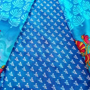 Peacock Print Saree 😍