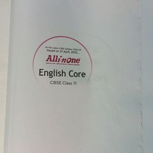 All In One English Core CBSE Class 11