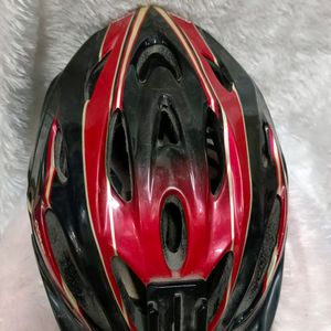 Red and Black Cycling Helmets for Adults