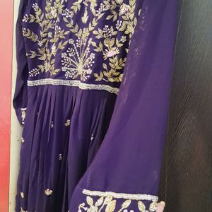 Beautiful Dark Purple SHARARA AND TOP