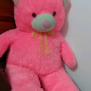 Pink Teddy Bear / Cute And Aesthetic