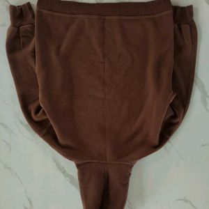 WARM CHOCOLATE BROWN HOODIE UPPER