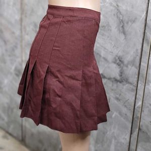 Coffee Brown Tennis Skirt