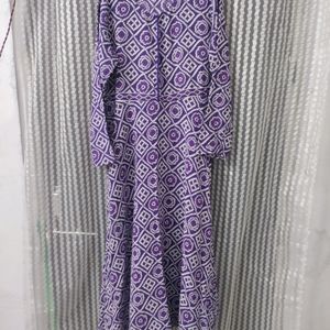 Purple Bandhani Print Kurti