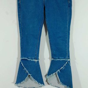 Mid Blue Bootcut Jean's For Women's