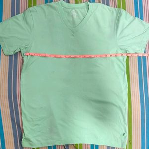 Jockey Flourescent Green T-shirt Size L