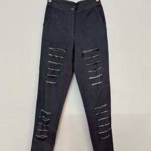 Stalkbuylove Distressed Skinny Stretchable Trouser