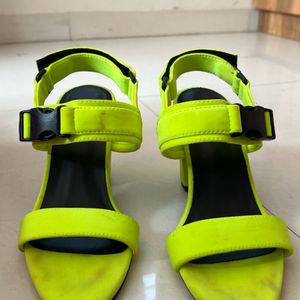 Neon Green High Heels