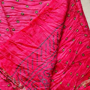 Unused Bandhani Saree