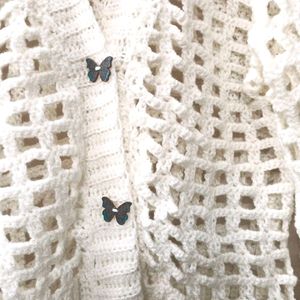 Handmade Crochet Crop Cardigan