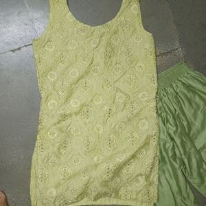 Pista Green Kurta Set