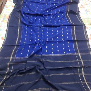 Good Condition Mysoore Silk Saree For Sale