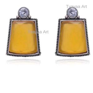 Yellow Crystal Earings