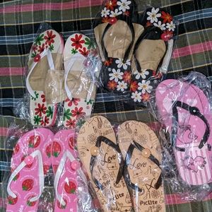 Women New Slippers Combo Of 6